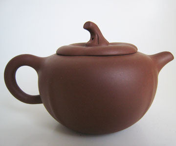 Teapot - Zi Sha Purple Clay Pumpkin Shape Teapot