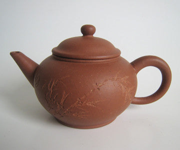 Teapot - Zi Sha Red Clay Bamboo Standard Teapot