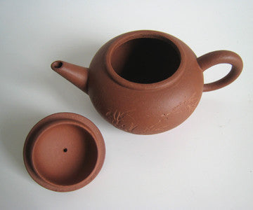 Teapot - Zi Sha Red Clay Bamboo Standard Teapot