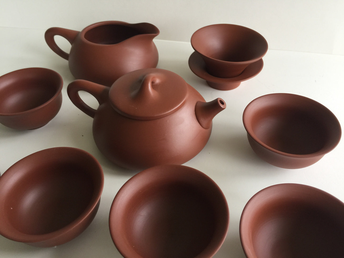 Teaset - Zisha Red Clay Chinese 10 pcs Teaset