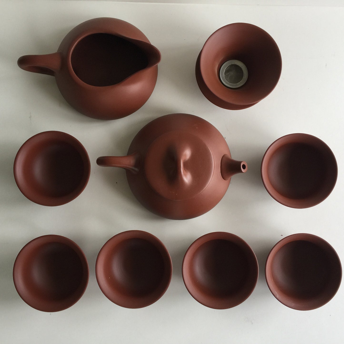 Teaset - Zisha Red Clay Chinese 10 pcs Teaset