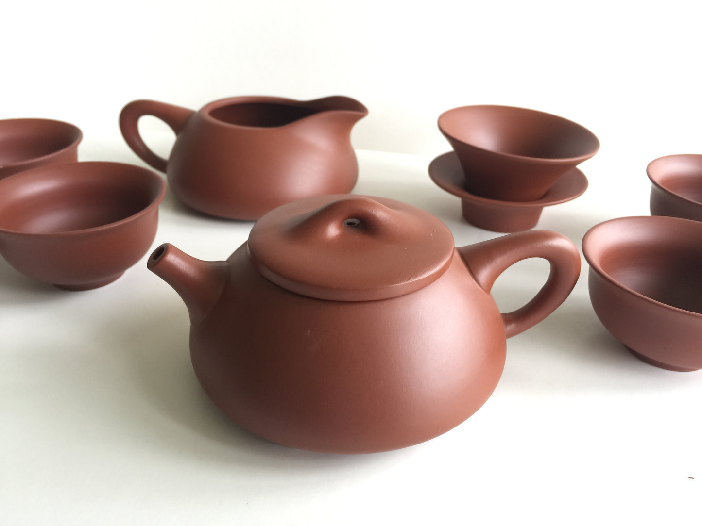 Teaset - Zisha Red Clay Chinese 10 pcs Teaset