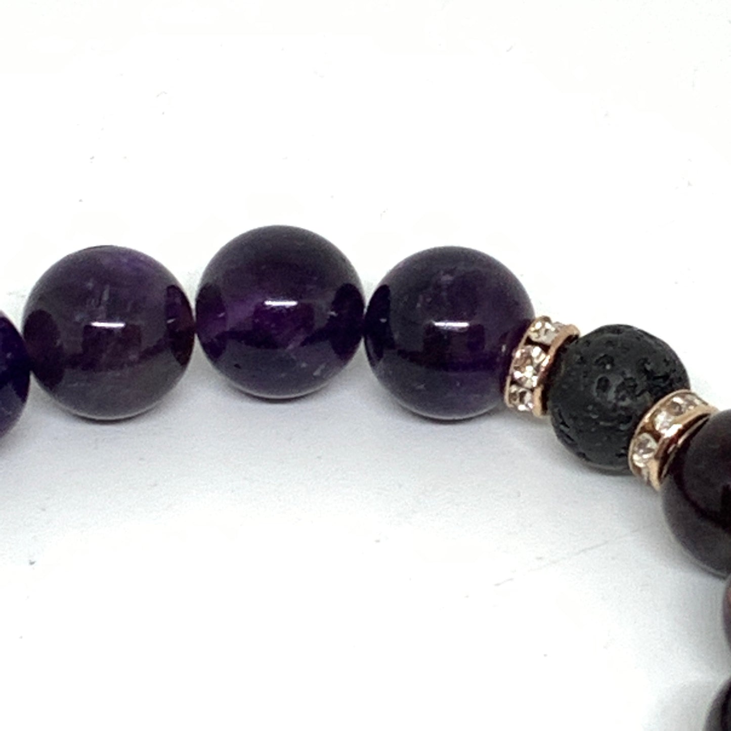 AuraFosa Higher Self Amethyst Garnet Aromatherapy Bracelet