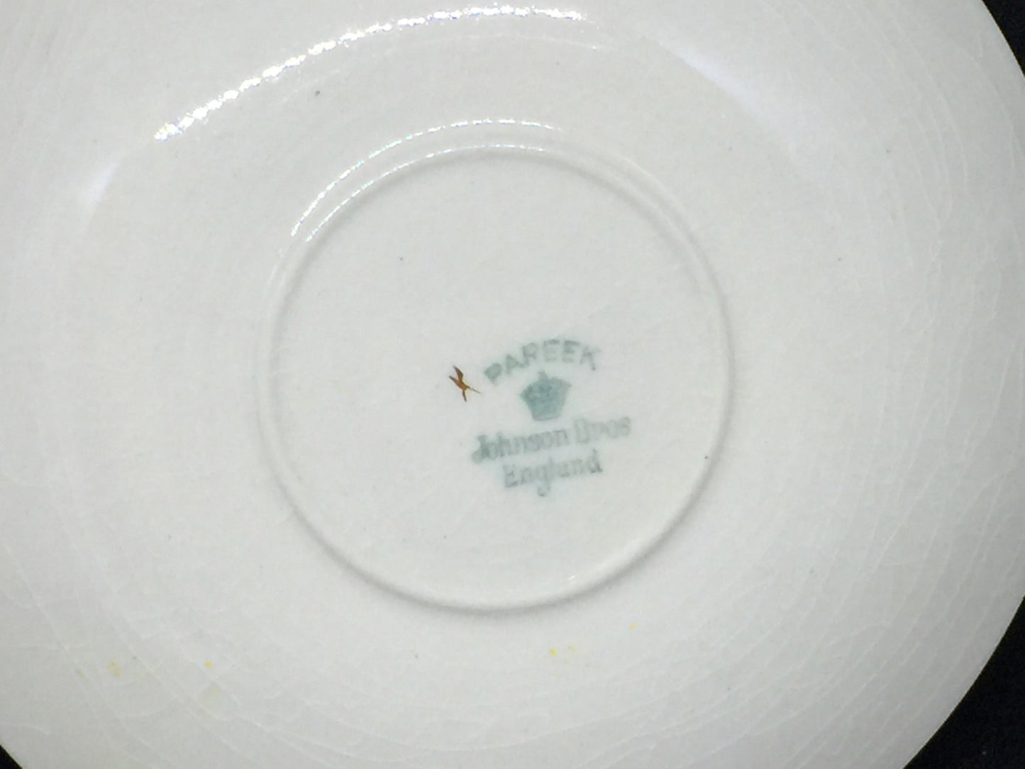 Antique 1030s Johnson Bros Pareek Cups and Saucers 2 Sets