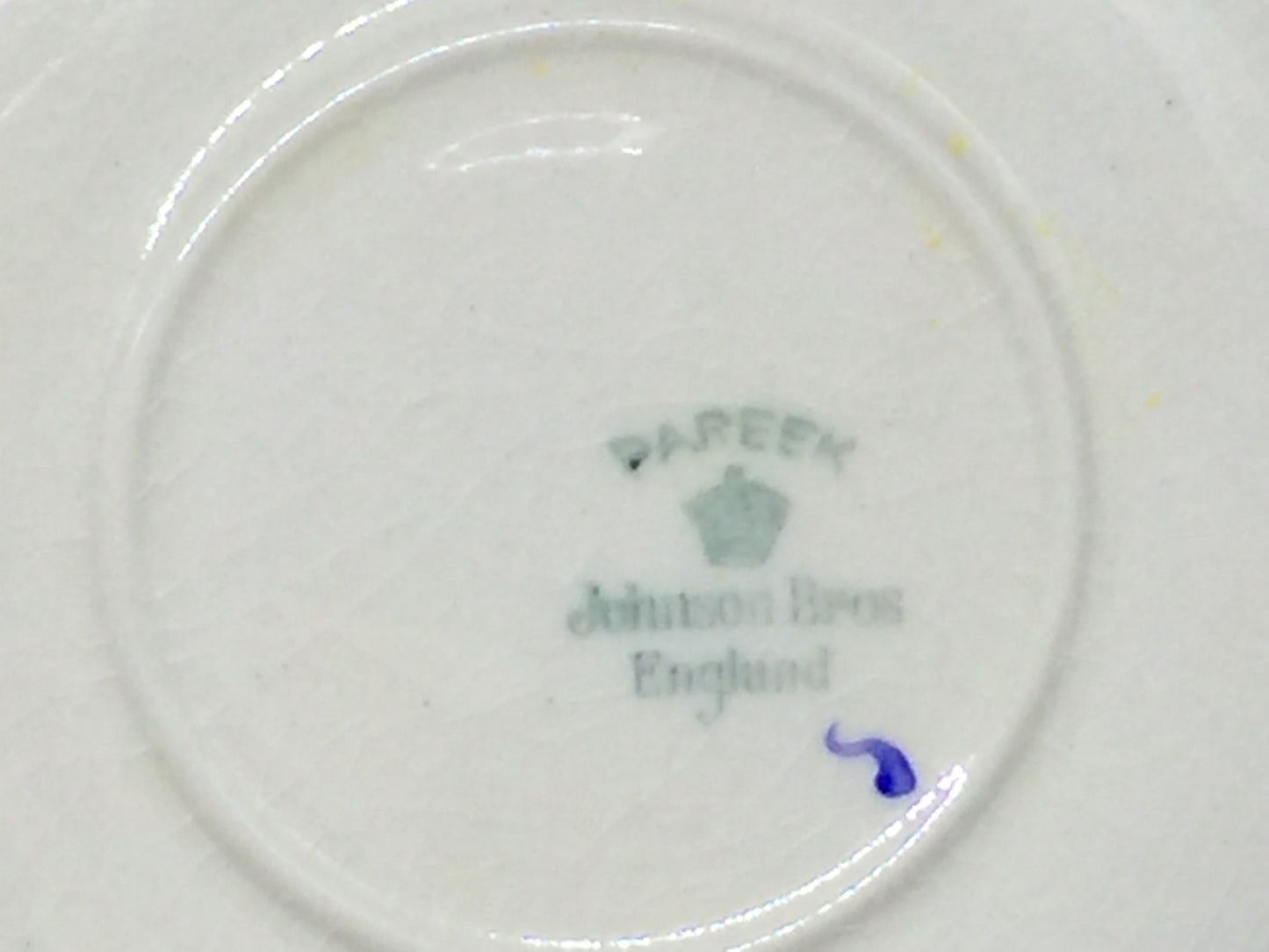 Antique 1030s Johnson Bros Pareek Cups and Saucers 2 Sets
